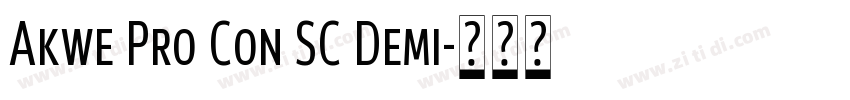 Akwe Pro Con SC Demi字体转换